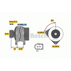 0 986 081 400 BOSCH Генератор