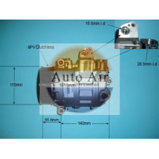 14-0267R AUTO AIR GLOUCESTER Компрессор, кондиционер