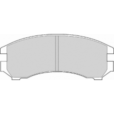 FD6356A NECTO Комплект тормозных колодок, дисковый тормоз