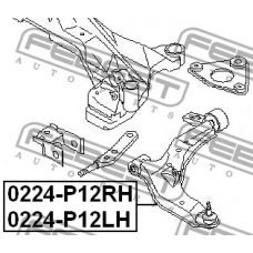 0224-P12RH FEBEST Рычаг независимой подвески колеса, подвеска колеса