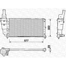 350213114000 MAGNETI MARELLI Радиатор, охлаждение двигателя