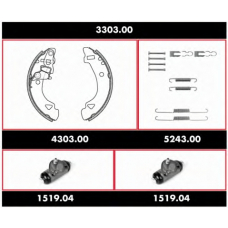 3303.00 ROADHOUSE Комплект тормозов, барабанный тормозной механизм