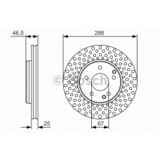 0 986 479 R69 BOSCH Тормозной диск