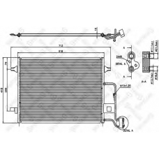 10-45025-SX STELLOX Конденсатор, кондиционер