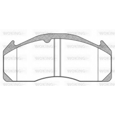 JSA 11333.10 WOKING Комплект тормозных колодок, дисковый тормоз