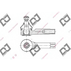 DE1384 DJ PARTS Наконечник поперечной рулевой тяги