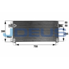715M10 JDEUS Конденсатор, кондиционер