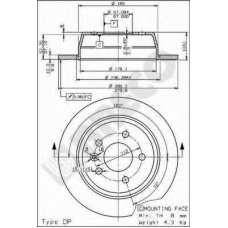 BS 7539 BRECO Тормозной диск