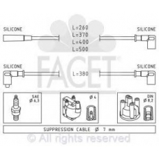 4.9375 FACET Ккомплект проводов зажигания