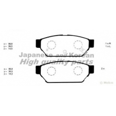 C017-01 ASHUKI Комплект тормозных колодок, дисковый тормоз