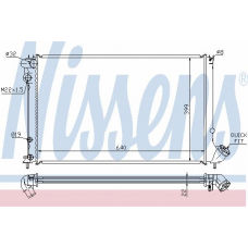 63738 NISSENS Радиатор, охлаждение двигателя