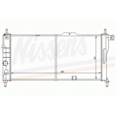 63273 NISSENS Радиатор, охлаждение двигателя
