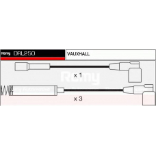 DRL250 DELCO REMY Комплект проводов зажигания