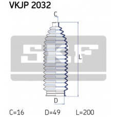 VKJP 2032 SKF Комплект пылника, рулевое управление
