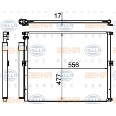 8FC 351 310-771 HELLA Конденсатор, кондиционер