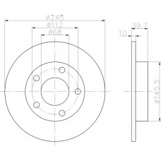 8DD 355 103-841 HELLA Тормозной диск