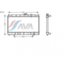 MT2131 AVA Радиатор, охлаждение двигателя