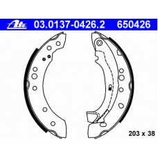 03.0137-0426.2 ATE Комплект тормозных колодок
