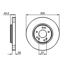 0 986 478 526 BOSCH Тормозной диск