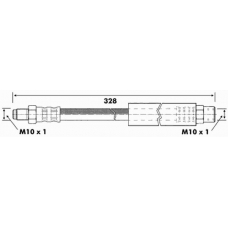 FBH6051 FIRST LINE Тормозной шланг