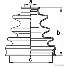 J2862005 HERTH+BUSS JAKOPARTS Комплект пылника, приводной вал
