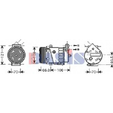 850898N AKS DASIS Компрессор, кондиционер