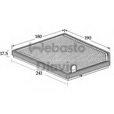 82D0325020A WEBASTO Фильтр, воздух во внутренном пространстве