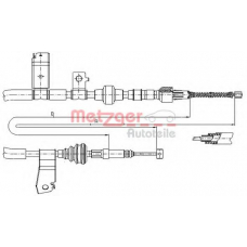 17.4230 METZGER Трос, стояночная тормозная система