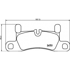 8DB 355 015-121 HELLA PAGID Комплект тормозных колодок, дисковый тормоз