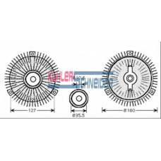 0382001 KUHLER SCHNEIDER Сцепление, вентилятор радиатора