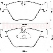 571880B BENDIX Комплект тормозных колодок, дисковый тормоз