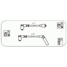 JP302 JANMOR Комплект проводов зажигания