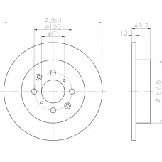 8DD 355 110-331 HELLA PAGID Тормозной диск