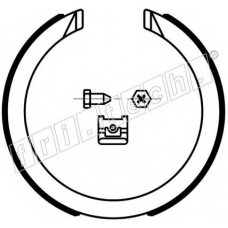 1040.163K fri.tech. Комплект тормозных колодок, стояночная тормозная с
