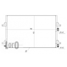 042-016-0016 LORO Конденсатор, кондиционер