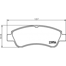 8DB 355 011-071 HELLA PAGID Комплект тормозных колодок, дисковый тормоз