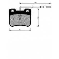 0 986 461 108 BOSCH Комплект тормозных колодок, дисковый тормоз