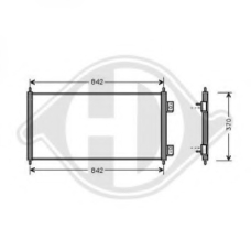 8145400 DIEDERICHS Конденсатор, кондиционер