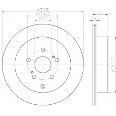 MDC2180 MINTEX Тормозной диск