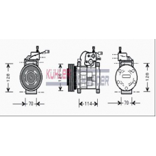 8402362 KUHLER SCHNEIDER Компрессор, кондиционер