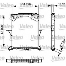 735017 VALEO Радиатор, охлаждение двигателя