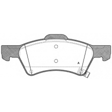 BPA0810.02 OPEN PARTS Комплект тормозных колодок, дисковый тормоз