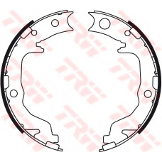GS8783 TRW Комплект тормозных колодок, стояночная тормозная с
