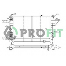 PR 5076A4 PROFIT Радиатор, охлаждение двигателя