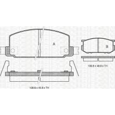 8110 68059 TRIDON Brake pads - front