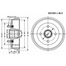 801150 Vema Тормозной барабан