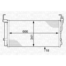 350203625000 MAGNETI MARELLI Конденсатор, кондиционер