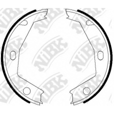 FN0611 NiBK Комплект тормозных колодок, стояночная тормозная с