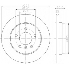 8DD 355 112-261 HELLA Тормозной диск