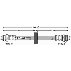 FBH7429 FIRST LINE Тормозной шланг